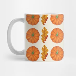 Pumpkin and Leafs Halloween Seamless Pattern Design Gifts Mug